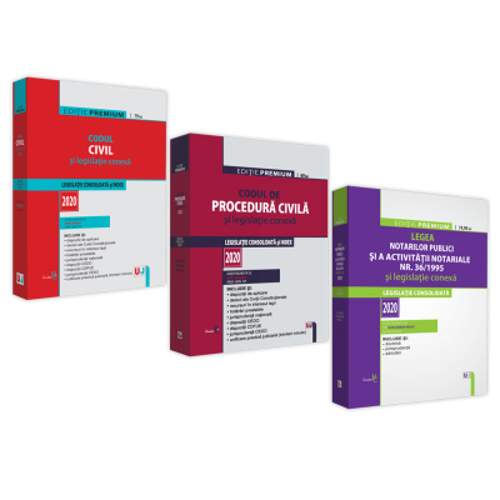 Pachet Codul Civil; Codul de Procedura Civila si Legea notarilor publici si a activitatii notariale. 2020 Editie PREMIUM. Legislatie conexa - Dan Lupa