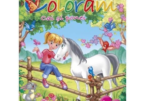 Coloram 5. Cai si ponei - Contine abtibilduri