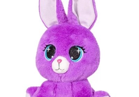 Jucarie de plus Iepuras Mila mov 25 cm