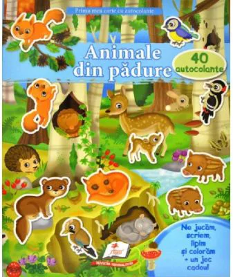 Animale din padure + 40 autocolante