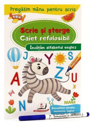 Invatam alfabetul englez - Scrie si sterge