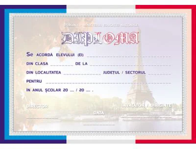 Diploma scolara FRANCEZA (DLFD022)