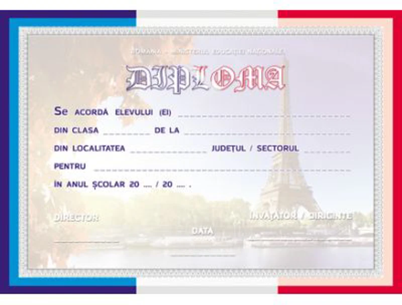 Diploma scolara FRANCEZA (DLFD022)