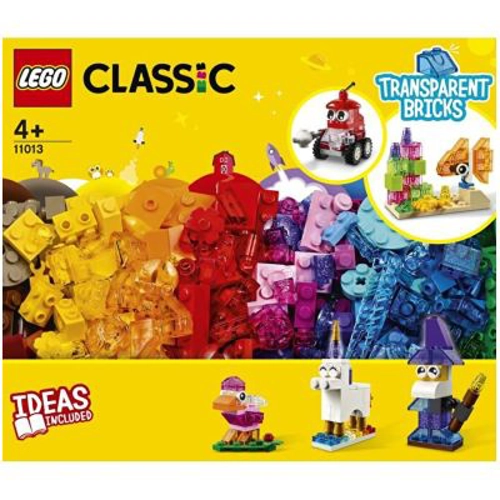 LEGO Classic Caramizi transparente creative 11013, 500 piese