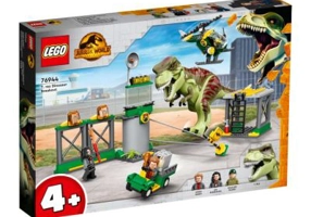 LEGO Jurassic World. Evadarea dinozaurului T-Rex 76944, 140 piese