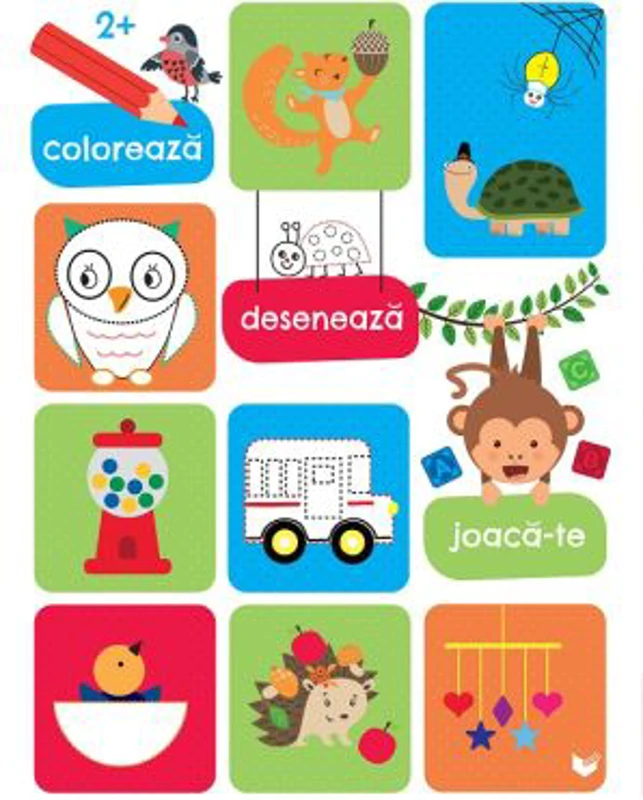 Coloreaza, deseneaza, joaca-te (2 ani+)