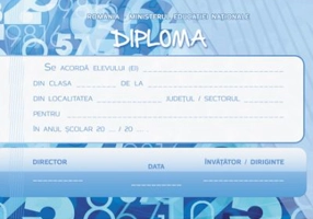 Diploma scolara MATEMATICA (DLFD014)