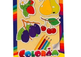 Privim si coloram. Coloram fructe