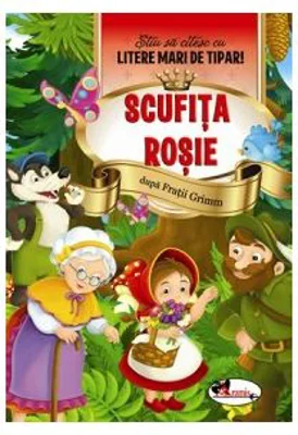 Scufita Rosie - Stiu sa citesc cu litere mari de tipar
