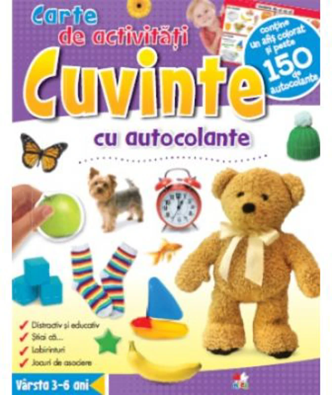 Cuvinte. Carte de activitati cu autocolante