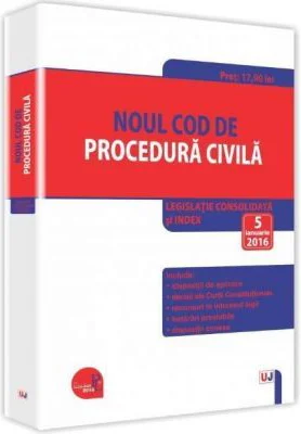 Noul Cod de procedura civila. Legislatie consolidata si INDEX 5 ianuarie 2016 (Ioan Salomie)