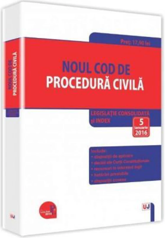 Noul Cod de procedura civila. Legislatie consolidata si INDEX 5 ianuarie 2016 (Ioan Salomie)