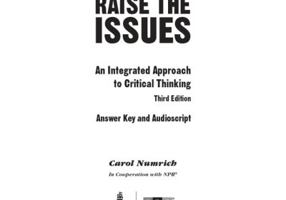 Raise the Issues. An Integrated Approach to Critical Thinking, Answer Key - Carol Numrich