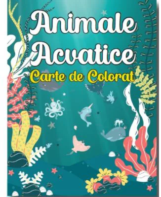 Animale Acvatice. Carte de colorat