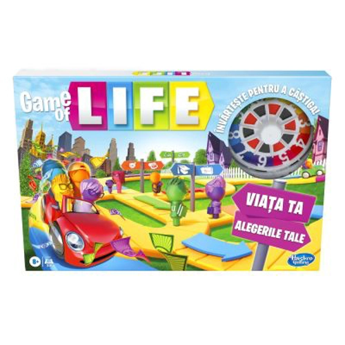 Joc de societate Game of Life Clasic in limba romana, Hasbro