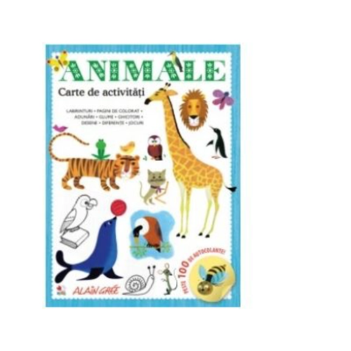 Animale. Carte de activitati. Peste 100 de autocolante