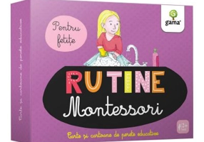 Rutina zilnica. Montessori pentru fetite. Cartoane de perete educative si decorative
