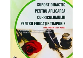 Suport didactic structurat pe cele 5 module. Aplicarea Curriculumului pentru educatia timpurie nivel 2 (5-6 ani) - Alexandra Manea