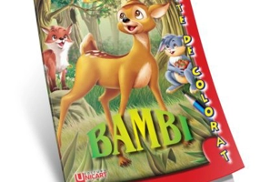 Bambi. Carte de colorat A5