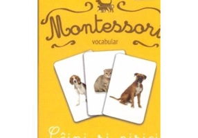 Carti de joc Montessori. Vocabular. Caini si pisici