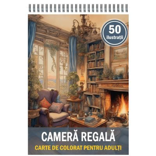 Carte de colorat, 50 de ilustratii, Camera Regala