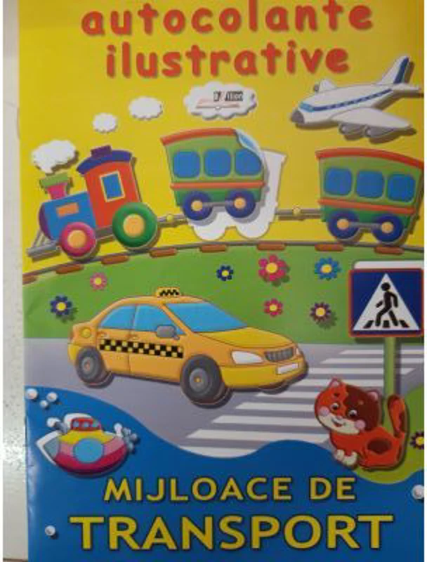 Mijloace de transport. Autocolante ilustrative