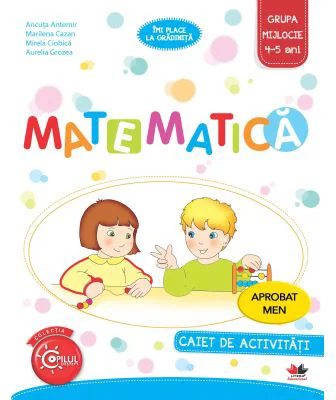 Imi place la gradinita. Matematica. Caiet de activitati. Grupa mijlocie 4-5 ani