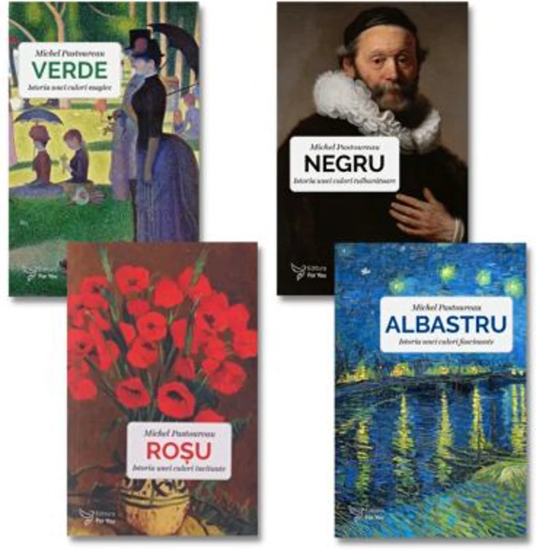 Pachet format din 4 titluri Negru, Albastru, Rosu, Verde istoria culorilor fascinante, tulburatoare si incitant de magice - Michel Pastoureau
