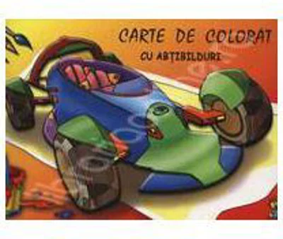 Masina - (Carte de colorat cu abtibilduri)