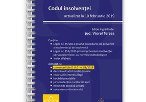 Codul insolventei actualizat la 10 februarie 2019