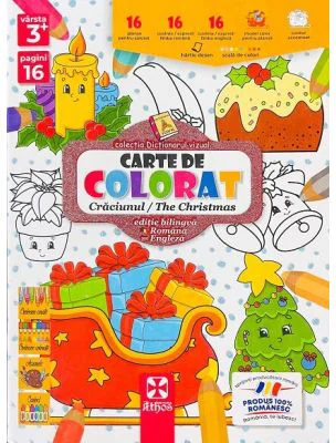 Carte de colorat. Craciunul. The Christmas