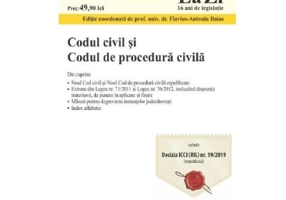Codul civil si codul de procedura civila. Actualizat 1. 09. 2019