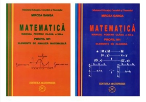Manual pentru matematica, clasa 12-a, Profil M1, Volum 1+2 - Mircea Ganga
