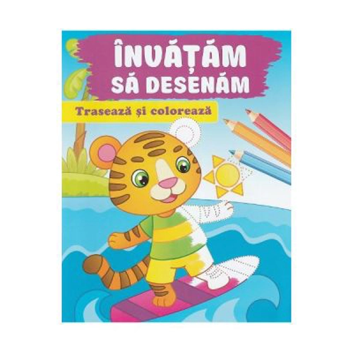 Traseaza si coloreaza. Invatam sa desenam