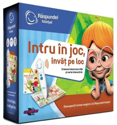 Pachet Raspundel Istetel, Creion si carte Intru in joc, invat pe loc