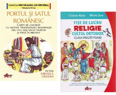 Pachet Portul si satul Romanesc plus Fise de lucru Religie