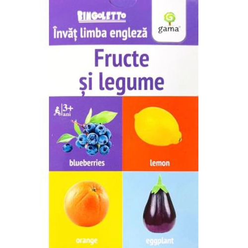 Fructe si legume. Invat limba engleza. Colectia Bingoletto