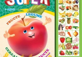 Carte cu sunete. Super fructe, legume, cereale, fructe de padure. Romana si Engleza - Inesa Tautu