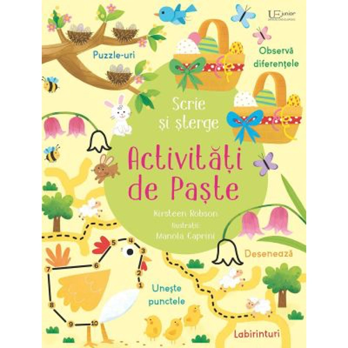 Scrie si sterge. Activitati de Paste (Usborne)