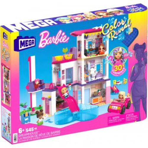Set de joaca Dreamhouse Barbie color reveal, Barbie Mega bloks