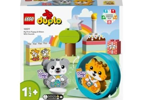 LEGO DUPLO. Primul meu catelus si pisicuta cu sunete 10977, 22 piese