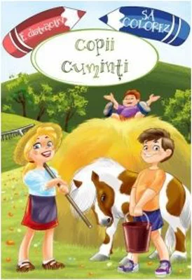 E distractiv sa colorez copii cuminti