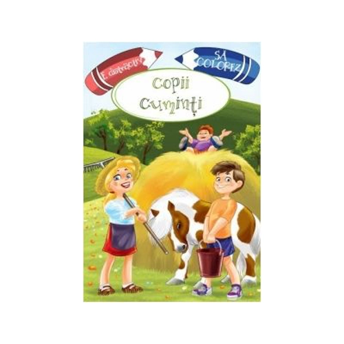 E distractiv sa colorez copii cuminti