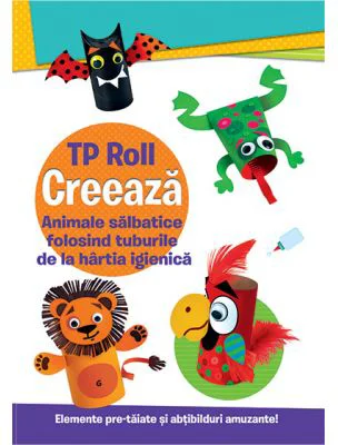 Creeaza animale salbatice folosind tuburile de la hartia igienica