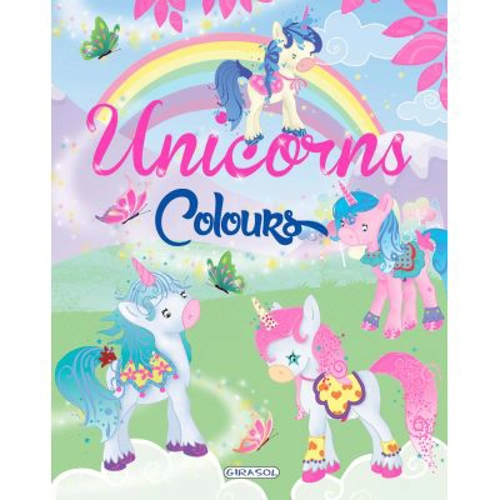 Carte de colorat. Unicorns Colours - verde