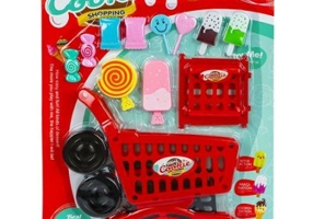 Carucior cumparaturi + accesorii, 1 set/cutie