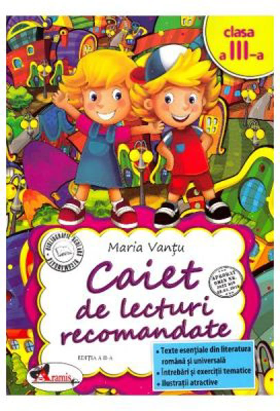 Caiet de lecturi recomandate. Clasa 3 - Maria Vantu