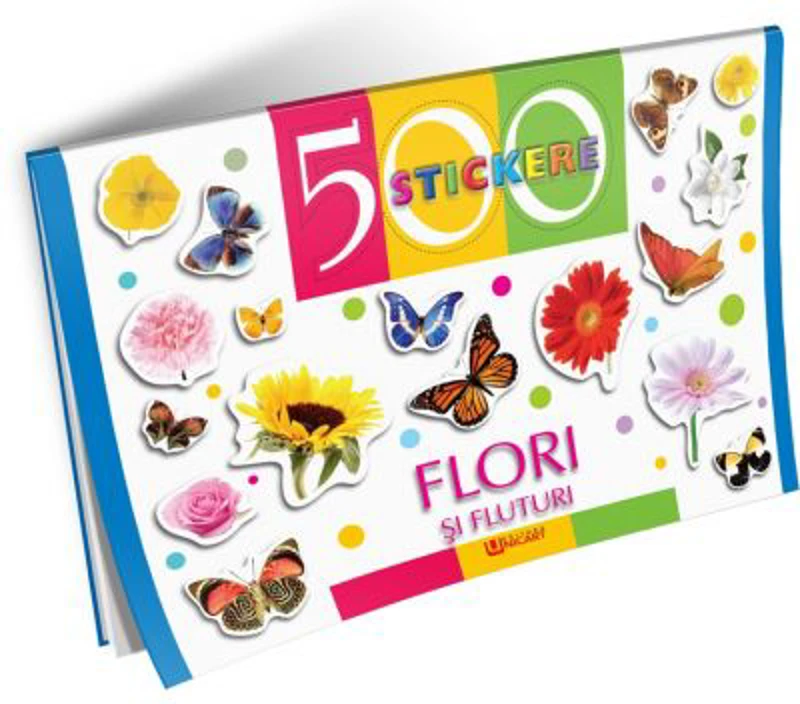 Flori si fluturi. 500 stickere