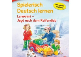 Spielerisch Deutsch lernen Lernkrimi Jagd nach dem Reifendieb Buch mit MP3-Download - Annette Neubauer