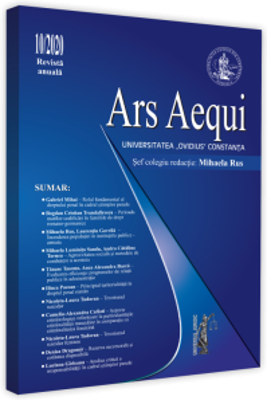 ARS AEQUI nr. 10/2020 - Mihaela Rus
